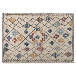 Baxton Studio Triton Modern and Contemporary Multi-Colored Hand-Tufted Wool Area Rug